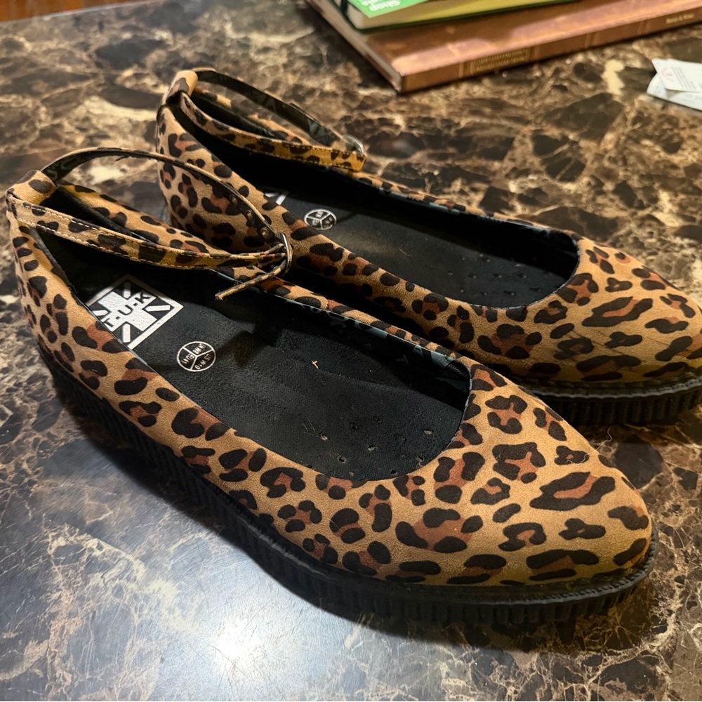 T.U.K Leopard Print Flats